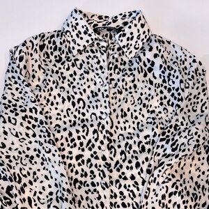 Zara Animal Print Blouse